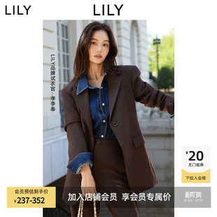 菁英西装 复古老钱风廓形宽肩通勤高级感西服外套女 LILY2025新款