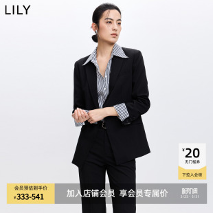 外套女 正肩一粒扣收腰通勤休闲西服高级感西装 LILY2026春新款 经典