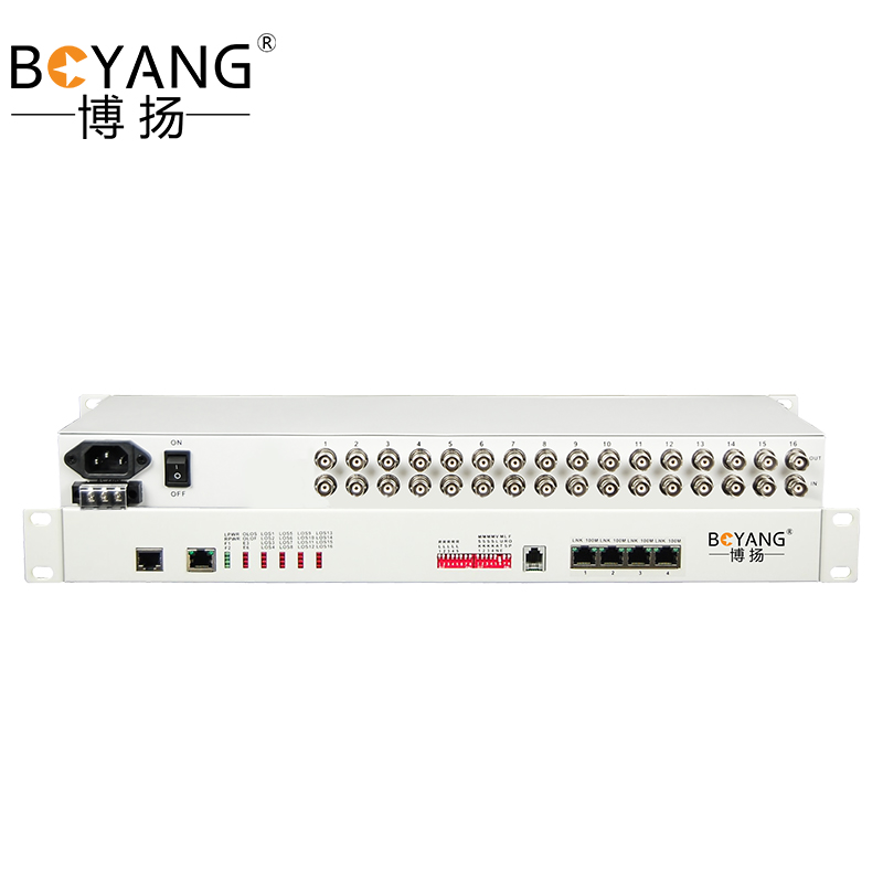 博扬（BOYANG）BY-E16F1 协议转换器 16路E1（32M）转1路以太网