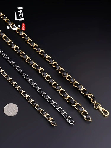 Цепь ручной работы, металлические аксессуары, сумка через плечо, бретели