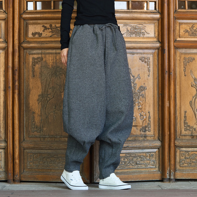 中国风男装收口免绑腿小脚灯笼裤