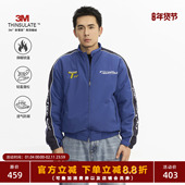 TOPTIER 外套 潮流短款 BRO 3M新雪丽高效保暖棉赛车服夹克男秋冬季
