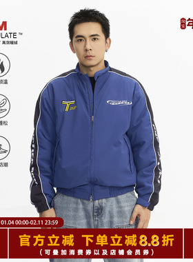 TOPTIER BRO 3M新雪丽高效保暖棉赛车服夹克男秋冬季潮流短款外套