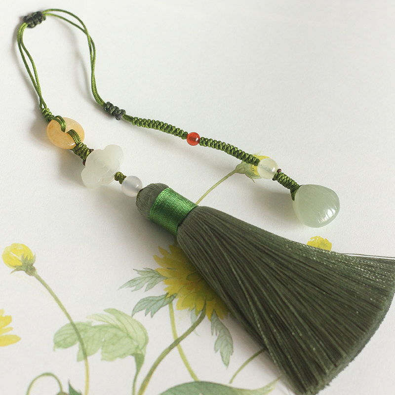 Dani hands natural Nephrite  shell tassels Pendant manual Pendants cheongsam Bag hanging Retro bookmarkin the Accessories/Leather belt/Hat/Muffler , Shoes and bags/Belt Accessories , Bag Accessories , Bag pendant  category - from Buy2taobao.com to provide professional Taobao agent buy service