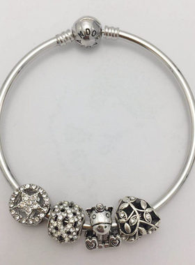 独角兽系列女士魅力转运珠手镯