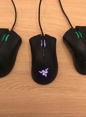 正品二手雷蛇炼狱蝰蛇精英/6400dpi/白色/幻彩版电竞有线游戏鼠标