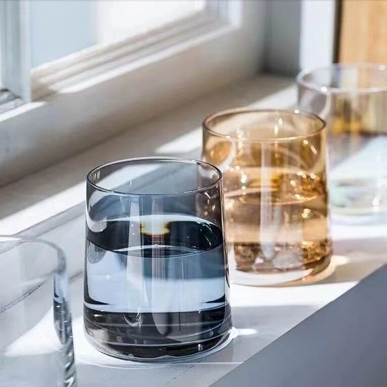 简约ins家用漱口杯威士忌酒杯玻璃杯