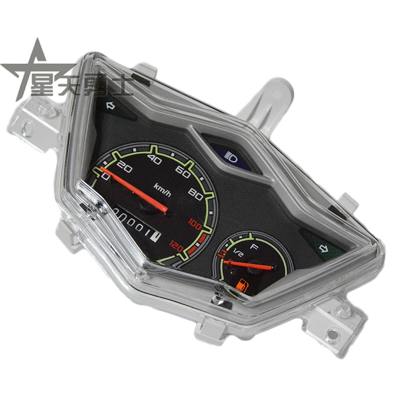 适用豪爵踏板车VMVN100/HJ100T-5/6仪表总成咪表码表里程壳罩玻璃