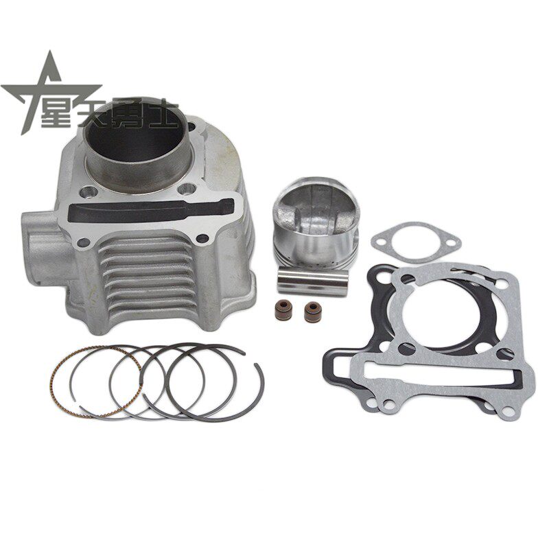 适用豪爵摩托车天鹰HJ125T-16/16A/16C套缸气缸体活塞环中修垫