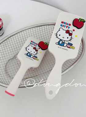 正版hellokitty梳子气囊梳卡通可爱少女气垫梳按摩蓬松颅顶防静电