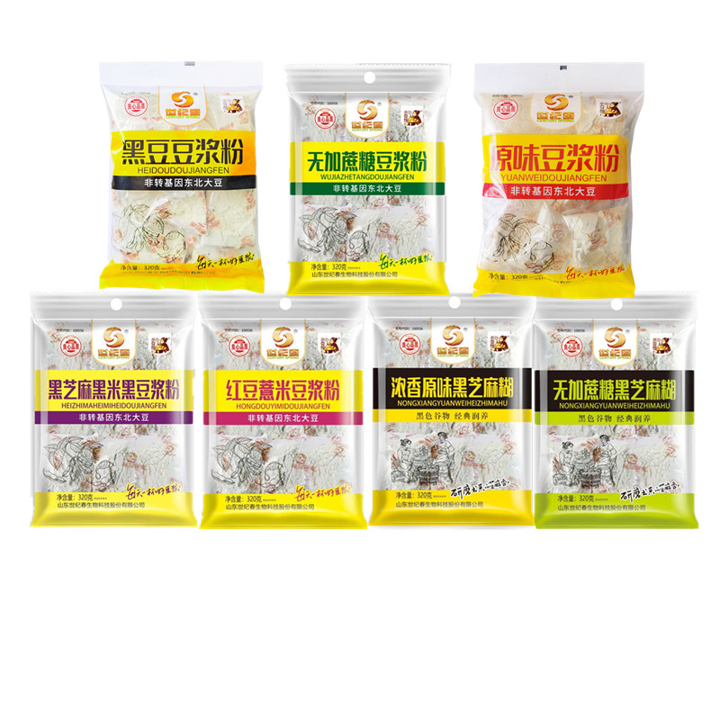 世纪春320g无蔗糖独立包豆浆粉