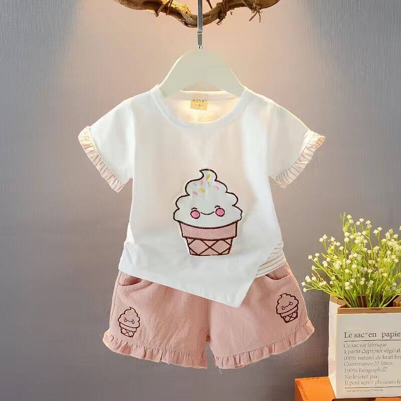 女童夏装2026新款套装女宝宝洋气夏天衣服吊带1-2-3-4岁5两件套潮