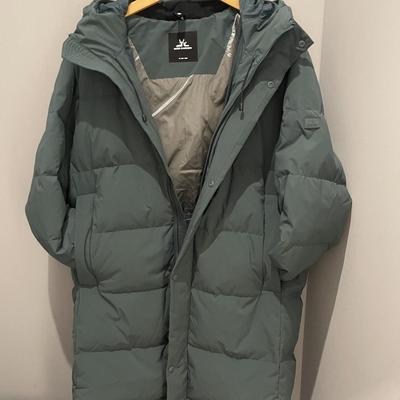 过膝鹅绒服男式严冬搭档通勤徒步