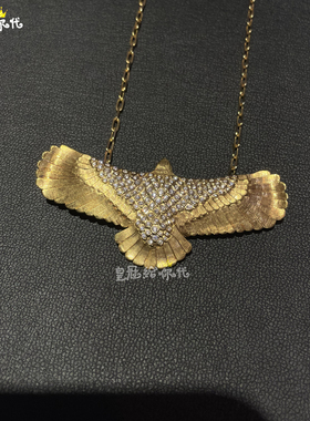 EYEFUNNY老鹰18k黄金钻石项链