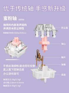 前行者V20机械键盘鼠标套装 朋克电脑有线女生办公游戏无线键鼠