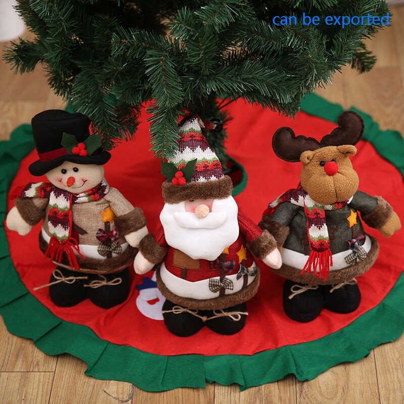 christmas snowman elk standing doll gifts santa claus decora