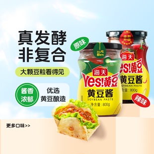 百亿 多口味拌面酱东北大酱手抓饼配酱 袋装 海天Yes黄豆酱瓶装