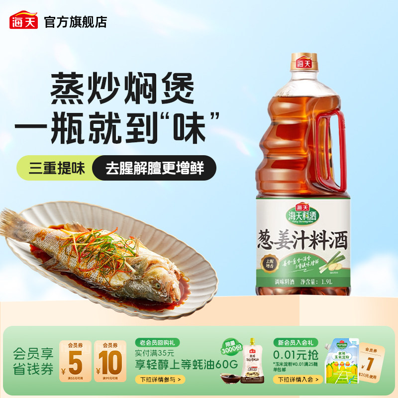 海天姜汁料酒炖肉料调味组合图片
