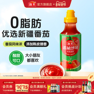 海天番茄沙司265g挤挤瓶装家用汉堡薯条专用番茄蘸酱意大利面酱