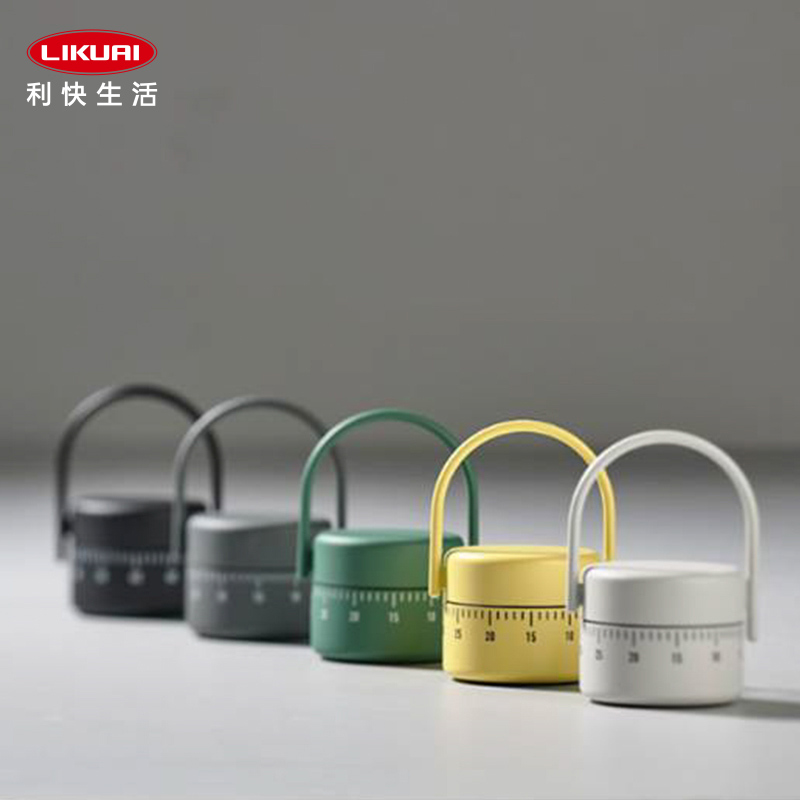 利快进口机械定时器厨房记时定时提醒器学生学习做题办公倒计时器