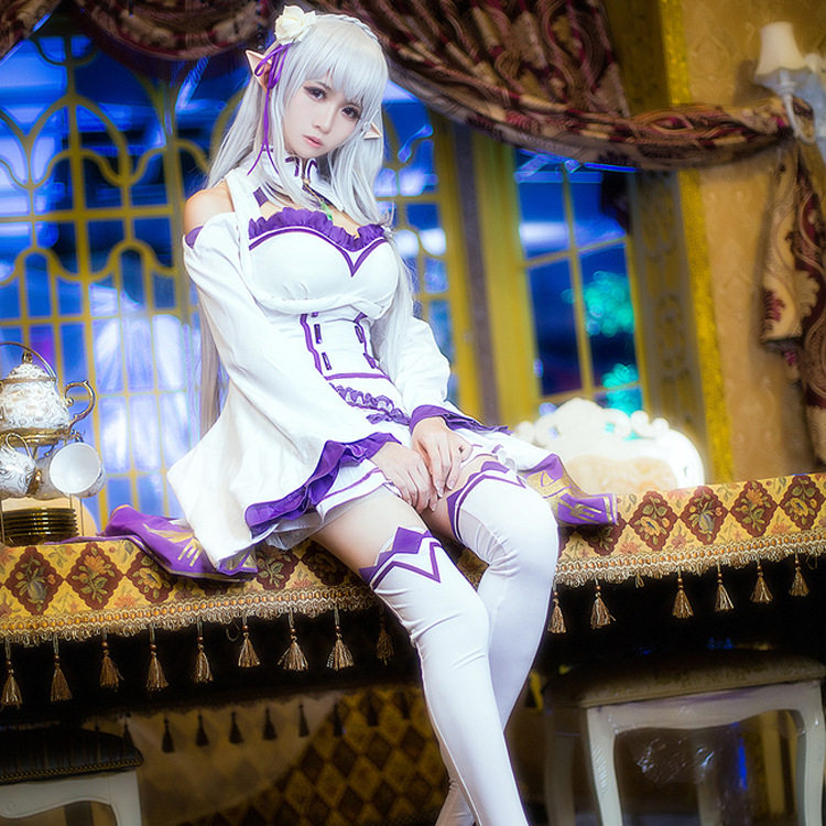 从零开始的异世界生活艾米莉亚娅Cosplay女装/
