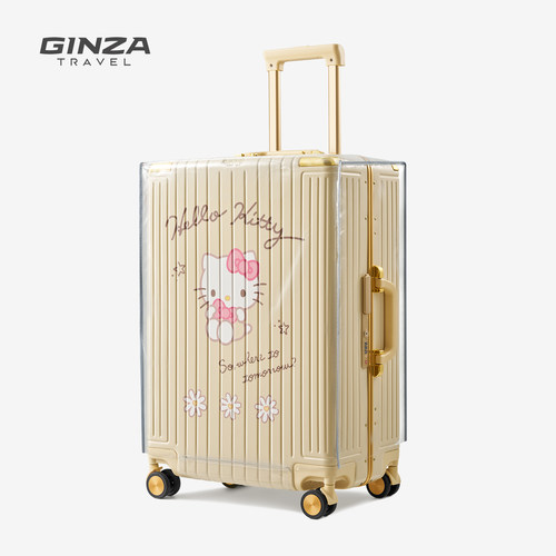 防刮花拉杆箱高亮透明箱套