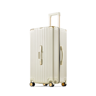 银座Trunk行李箱女大容量拉链拉杆箱男大尺寸万向轮26寸紫色