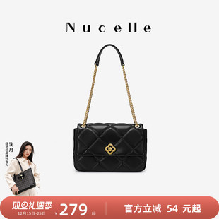 NU纽芝兰女包2025新款 小香风链条包单肩斜挎腋下菱格包百搭通勤包