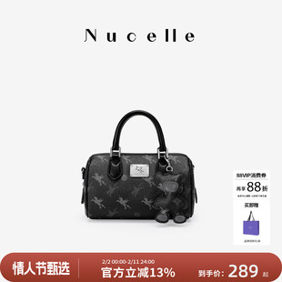 NU纽芝兰飞马波士顿包女式2026新款款枕头包斜挎保龄球包手提小包