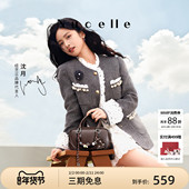 纽芝兰糖果保龄球包2026新款 情人节礼物 牛皮包女斜挎波士顿包