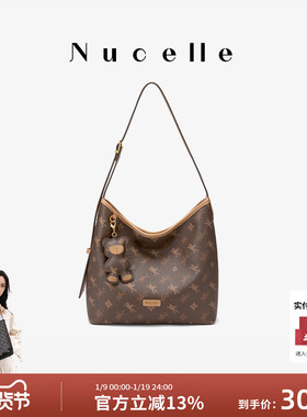 NU纽芝兰通勤hobo包包2025秋冬新款腋下包大容量水桶包单肩斜挎包