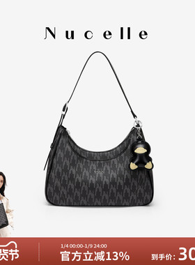 NU纽芝兰2025秋冬新款鸭子HOBO弯月包百搭手提单肩包斜挎腋下包女