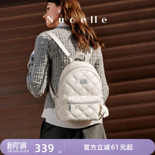 NU纽芝兰菱格飞马双肩包2026新款 旅行轻便背包大容量学生上课书包