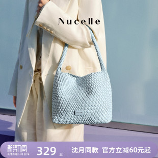 【沈月同款】NU纽芝兰织趣编织HOBO包2026新款通勤单肩手提托特包