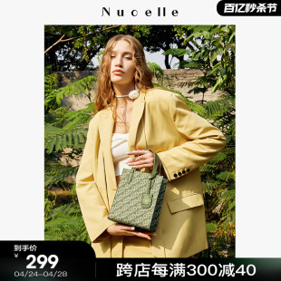 单肩手提小包高级感琴谱包竖版 NU纽芝兰包包2024新款 斜挎托特包女