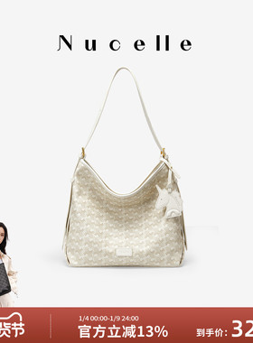 NU纽芝兰浪花HOBO包2025新款大容量单肩斜挎水桶女包通勤腋下包