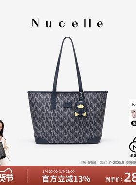 NU纽芝兰2025新款鸭子老花托特包大容量高级感单肩包气质通勤女包