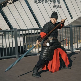 龙泉夏庄武备 定制盖陌刀 自炼钢一体长款大刀冷兵器未开刃