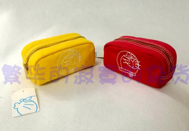 外贸 日D 哆来A梦 机器猫 金属拉链 帆布 化妆包 收纳包  笔袋