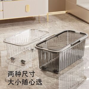 透明可视清洁桶带轮子拖把桶