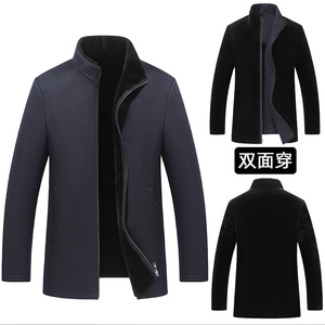 双面穿水貂内胆保暖尼克服皮草