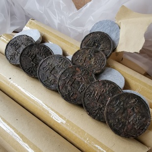 黑茶80片品质渠江薄片金币沱茶小茶饼颗粒散茶500g湖南黑茶叶