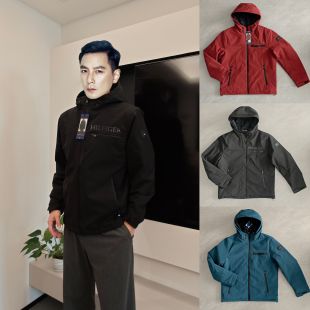 请一定拍！汤米TOMMY男女秋冬保暖防风防水冲锋衣连帽棉服外套