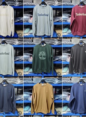 正品TIMBERLAND/添柏岚秋冬新款男女休闲纯棉圆领套头加绒卫衣
