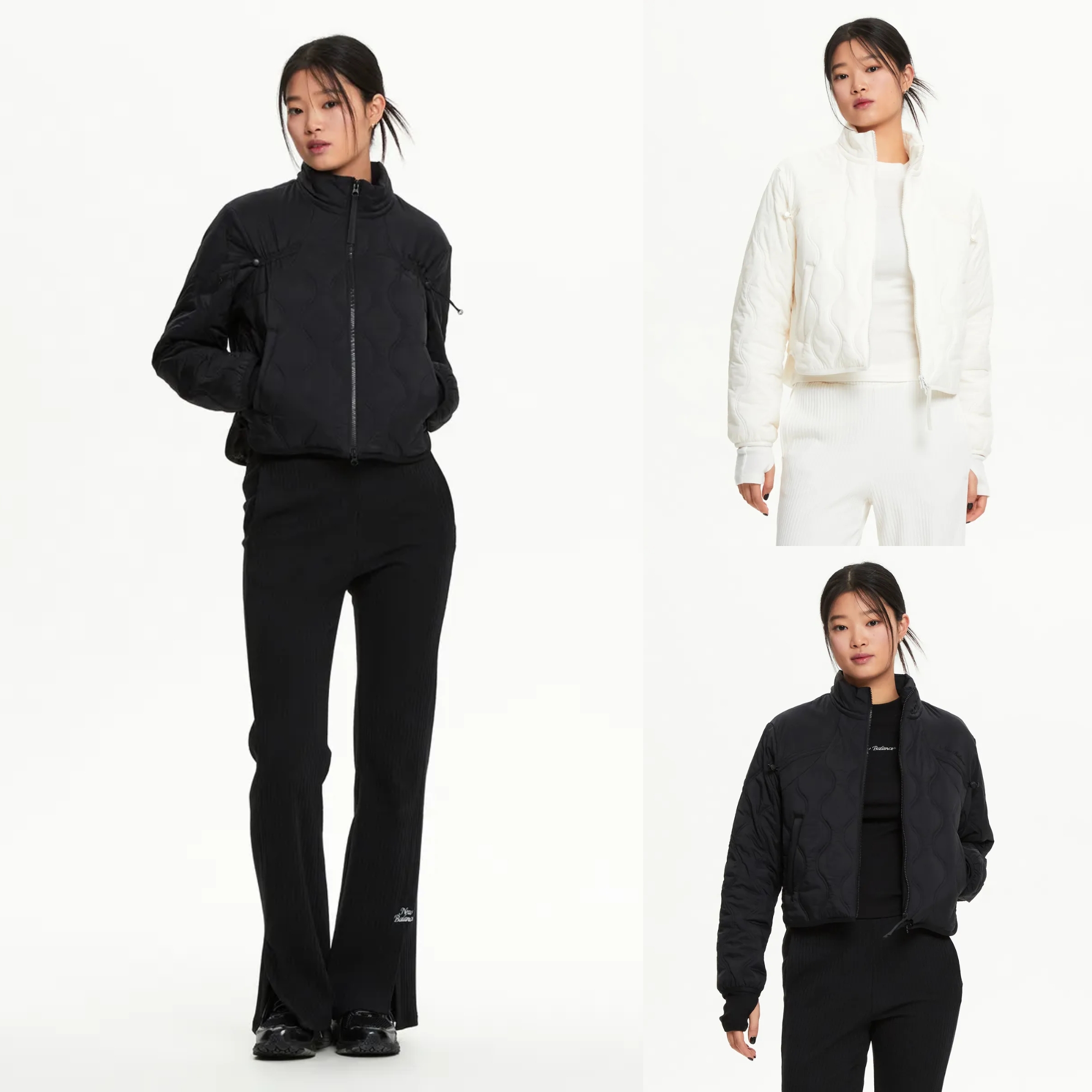 正品现货NEW BALANCE/NB25早春女拉链运动夹克棉服外套NBNQF1W212