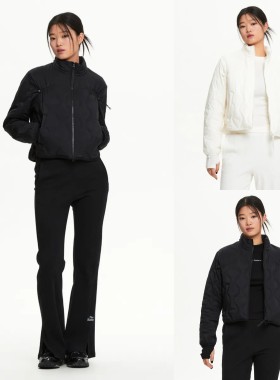 正品现货NEW BALANCE/NB25早春女拉链运动夹克棉服外套NBNQF1W212
