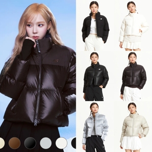 修身显腿长！NEW BALANCE韩国24女短款80%欧洲鹅绒保暖羽绒服外套