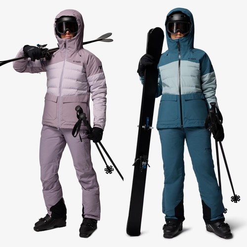 这价还有谁！COLUMBIA/哥伦比亚女钛金黄金甲连帽羽绒服滑雪服