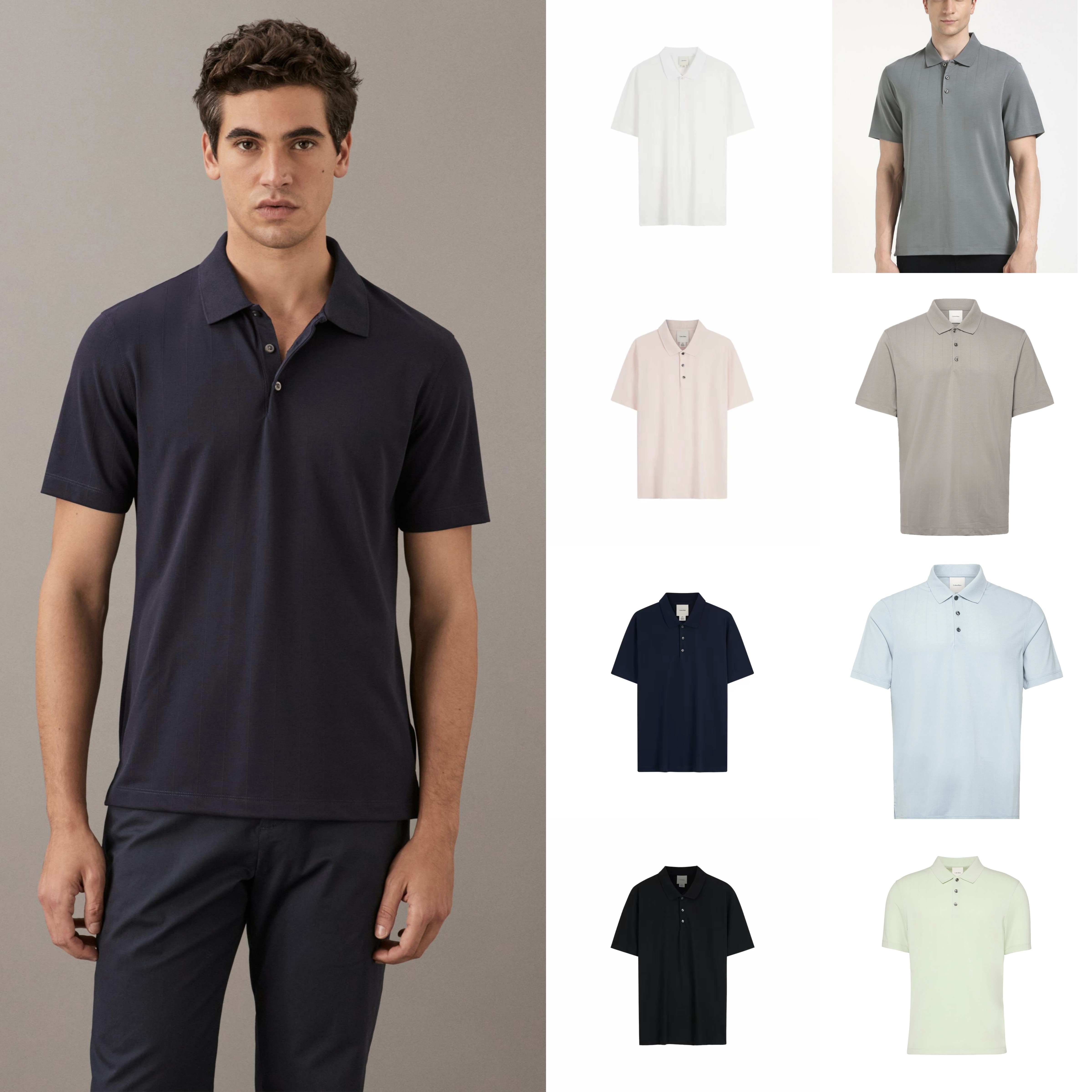 夏末清仓!正品CK JEANS男简约休闲百搭透气舒适短袖polo衫合集