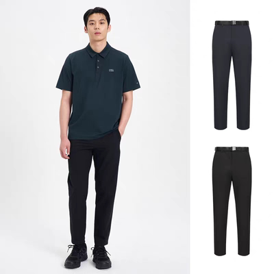 正品K2韩国25春秋男户外徒步日常休闲可拆卸腰带冷感耐久直筒长裤